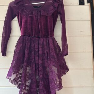 Weissman Black and Purple Dance Costume